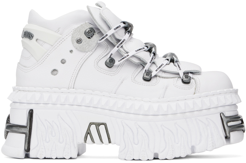 White New Rock Edition Platform Sneakers