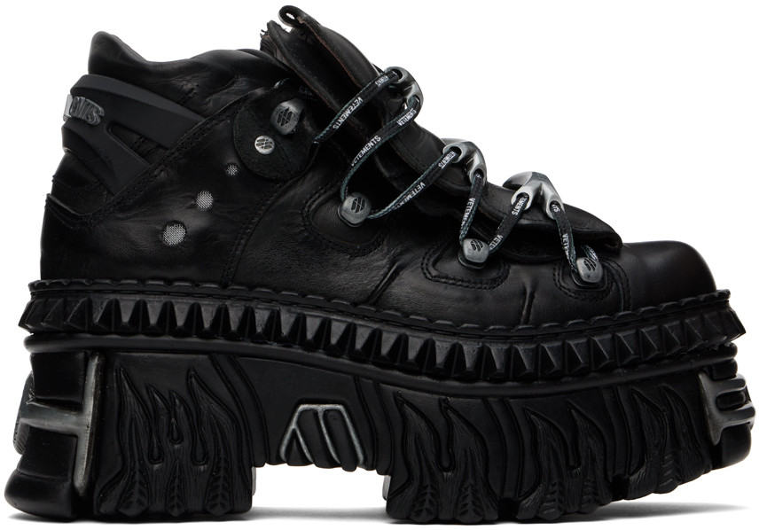 Black New Rock Edition Platform Sneakers