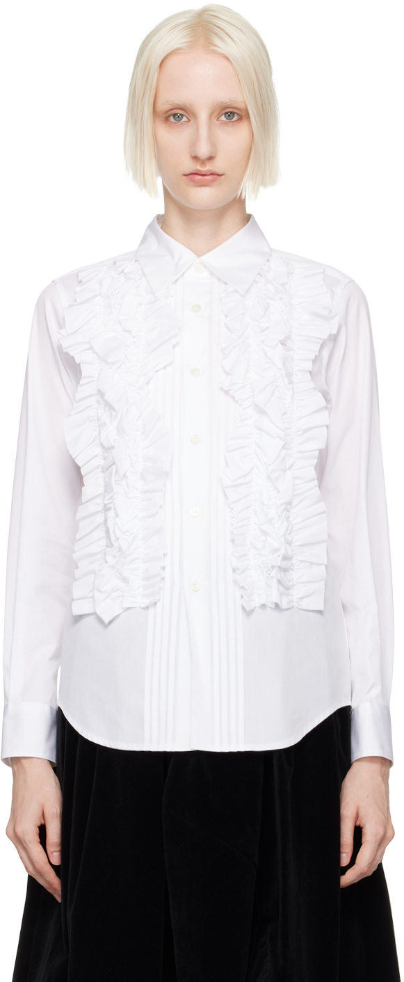 White Ruffled Shirt