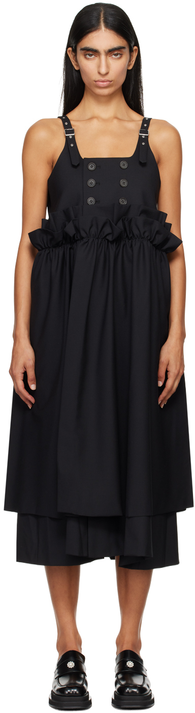 Black Layered Maxi Dress