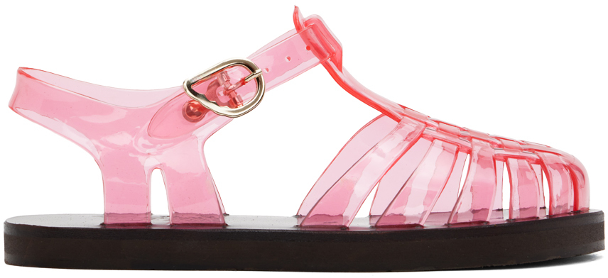 Pink Homeria Jelly Sandals