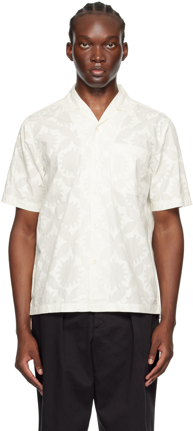 Shop Universal Works Off-white Minari Shirt In Ecru