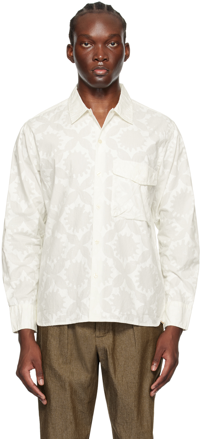 Shop Universal Works Off-white Field Shirt In Ecru