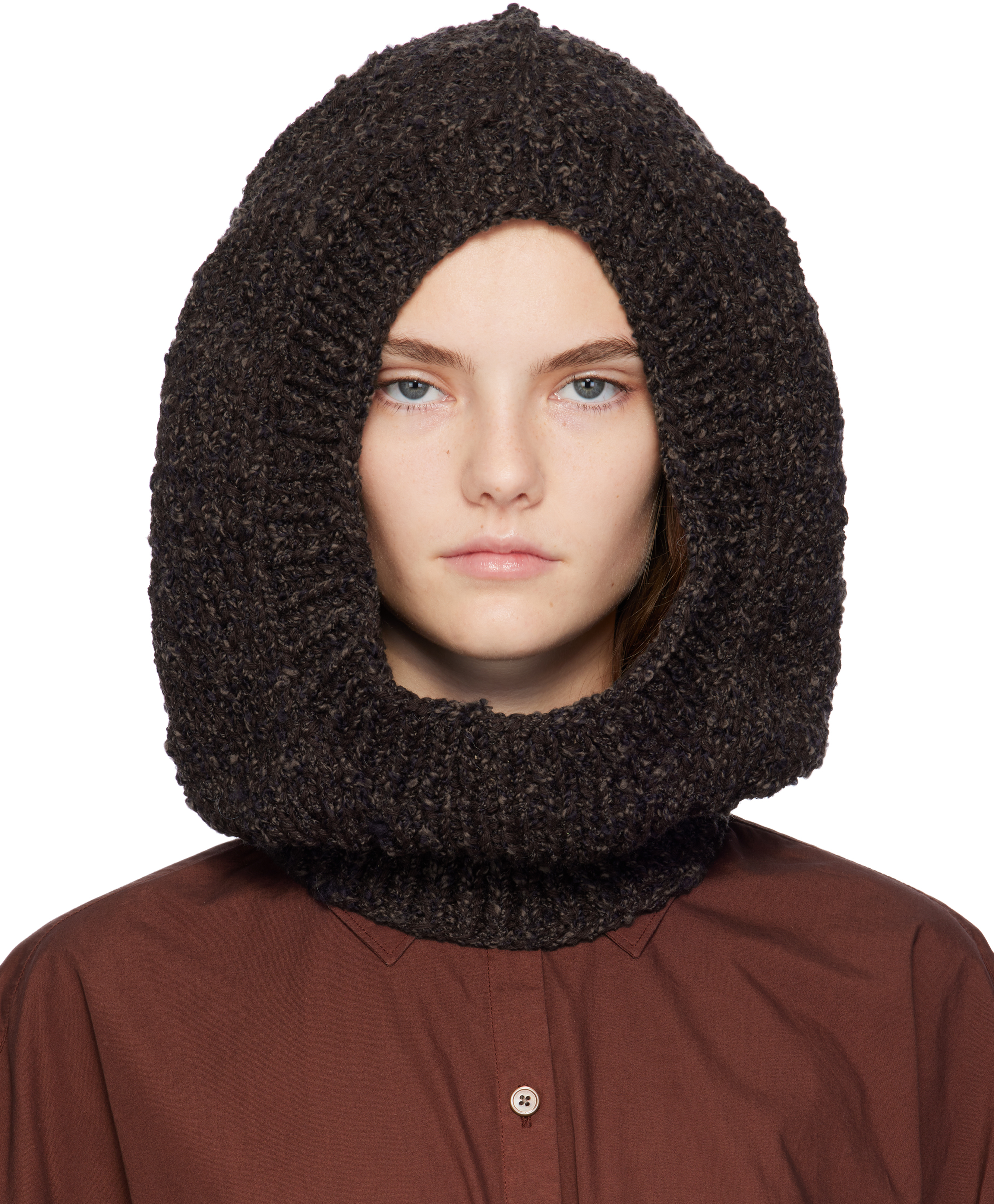 【関税込み】Toogood ブラウン The Explorer Hood バラクラバ Toogood: ブラウン The Explorer Hood バラクラバ | SSENSE 日本