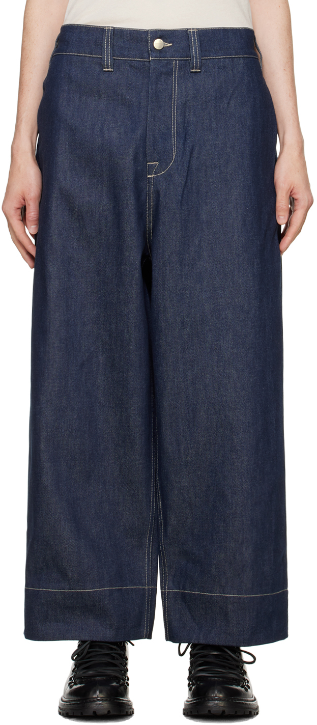 Shop Toogood Indigo 'the Baker' Jeans