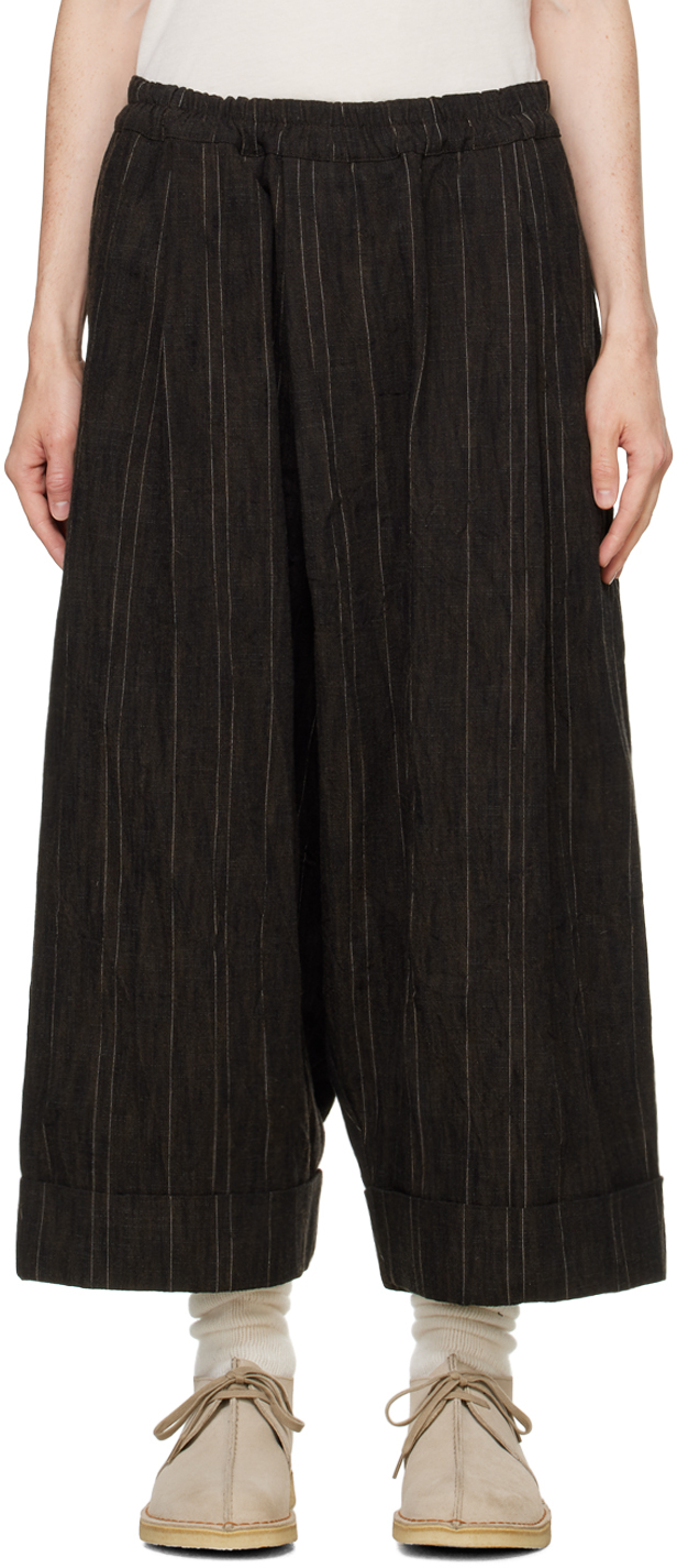 Shop Toogood Brown 'the Baker' Trousers In Walnut