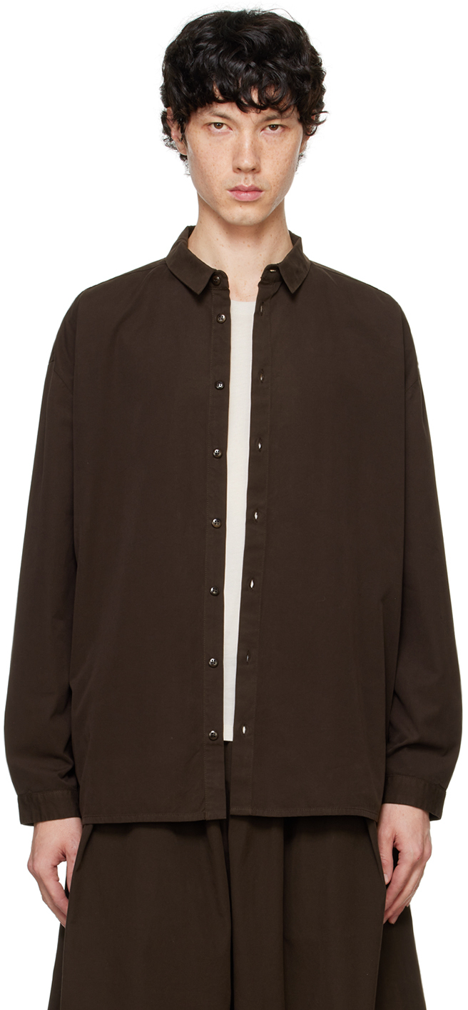 Shop Toogood Brown 'the Draughtsman' Shirt In Umber