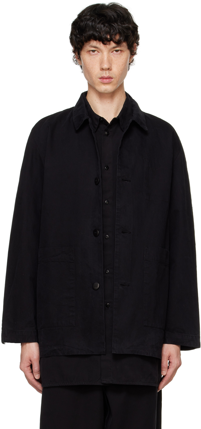 Shop Toogood Black 'the Mechanic' Jacket In Flint