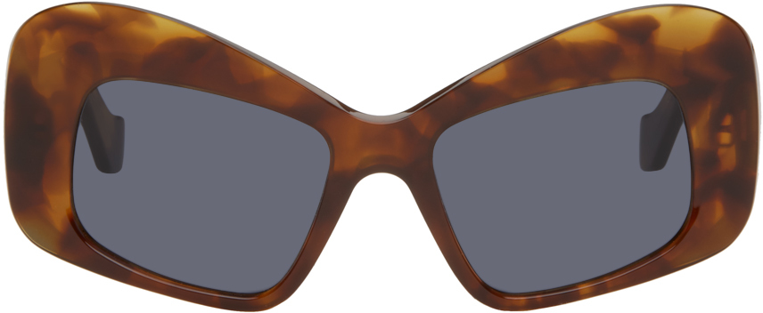 【関税込み】LOEWE ブラウン Eagle Wings サングラス LOEWE: Brown Eagle Wings Sunglasses | SSENSE Canada