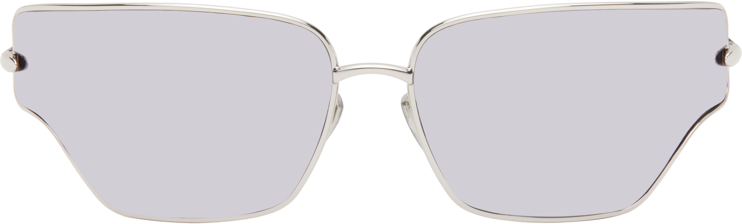 Loewe Silver Arch Sunglasses In 16c Shiny Palladium