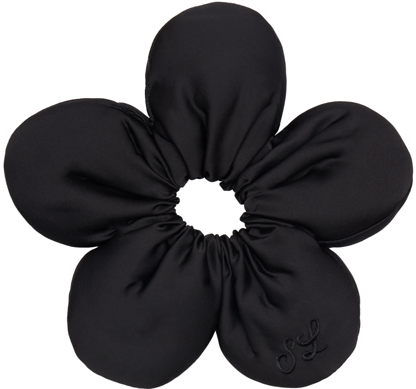 SSENSE Exclusive Black Flower Power 2.0 Scrunchie