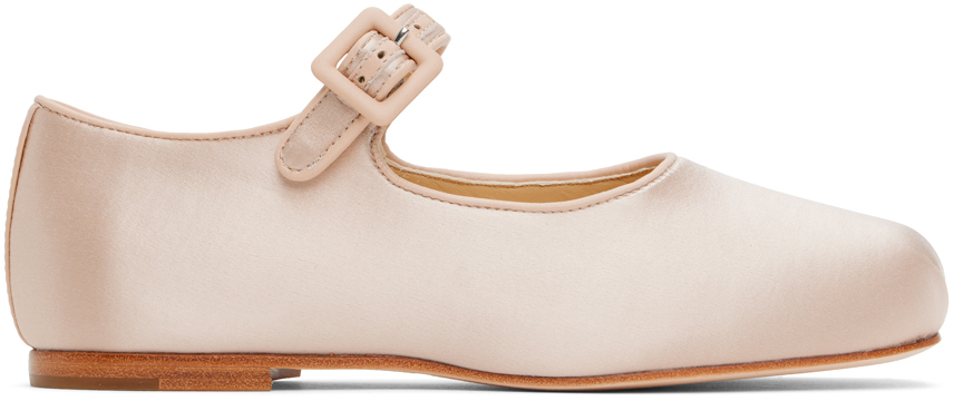 Shop Sandy Liang Pink Mary Jane Pointe Ballerina Flats In 681 Ballet