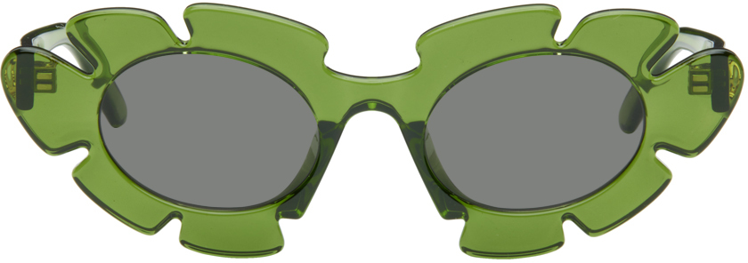 Loewe green discount flower sunglasses