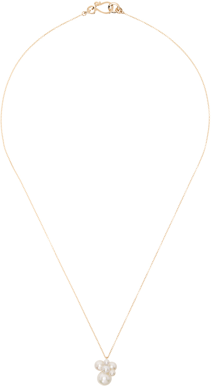 Gold Bisou Simple Necklace