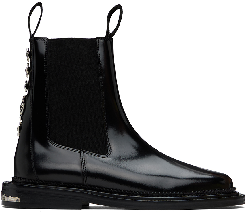 Shop Toga Virilis Black Side Gore Chelsea Boots