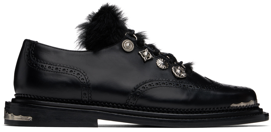 ドレスシューズ・革靴・ビジネスシューズ TOGA FW22 Derbies in Black Leather (FTGPW122509009 BLACK) org.jpg
