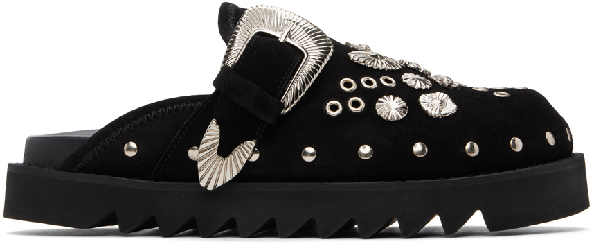 TOGA VIRILIS SSENSE EXCLUSIVE BLACK LOAFERS 