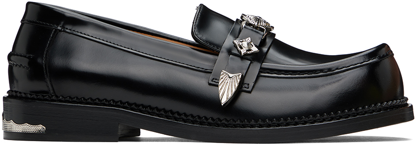 TOGA virilis ブラックローファー Toga Virilis スタッズ ローファー | ブラック | FARFETCH JP