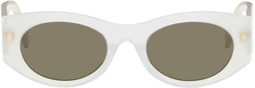 Fendi White Roma Sunglasses