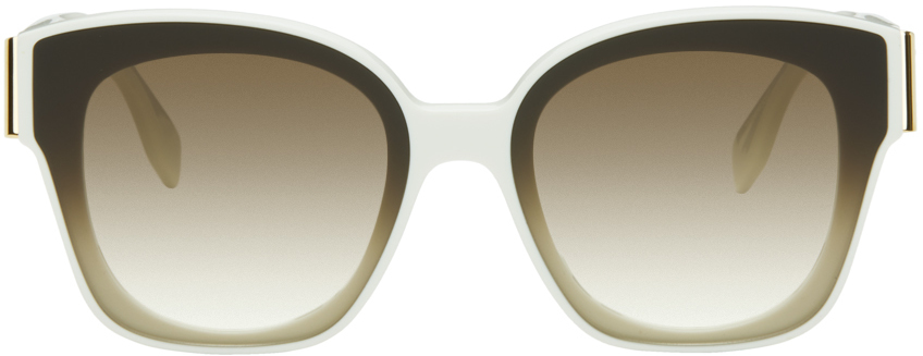 White 'Fendi First' Sunglasses