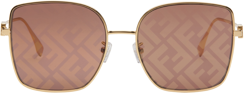 Gold Baguette Sunglasses