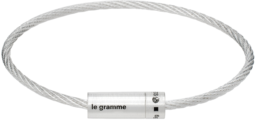 Silver Cable 'Le 9g' Bracelet