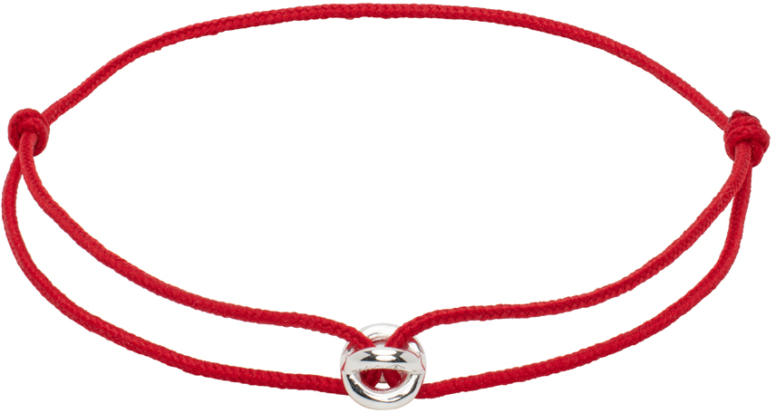 Red Interlaced Cord 'Le 1g' Bracelet