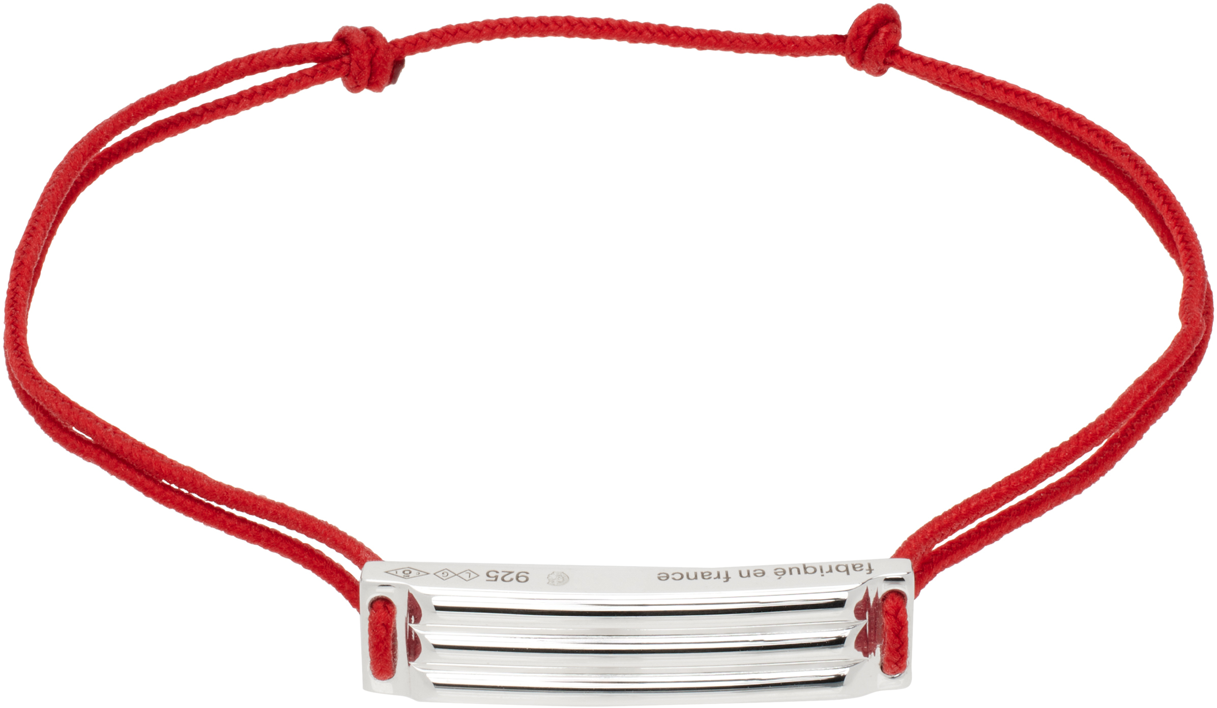 Red Godron Cord 'Le 5g' Bracelet