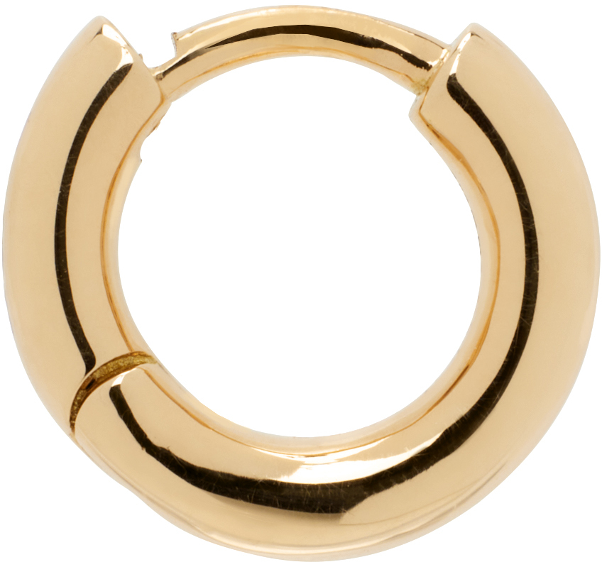 Shop Le Gramme ゴールド Bangle La 0.8g シングルピアス In Gold