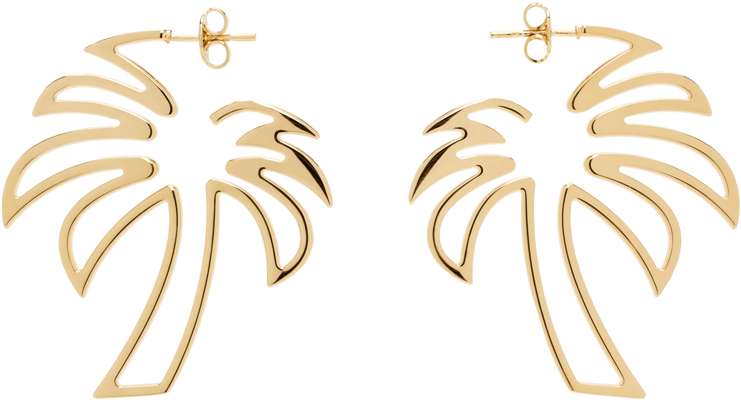 Gold Palm Earrings