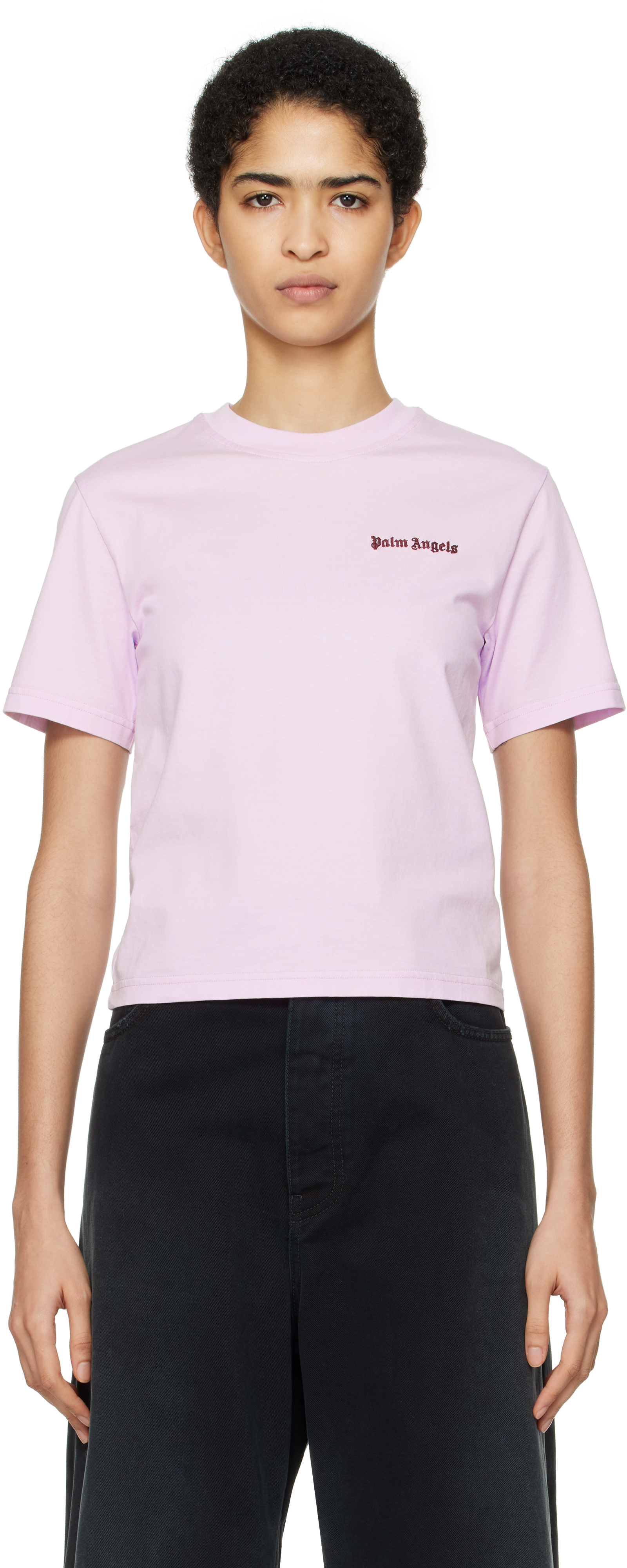 Purple Classic Logo Fitted T-shirt