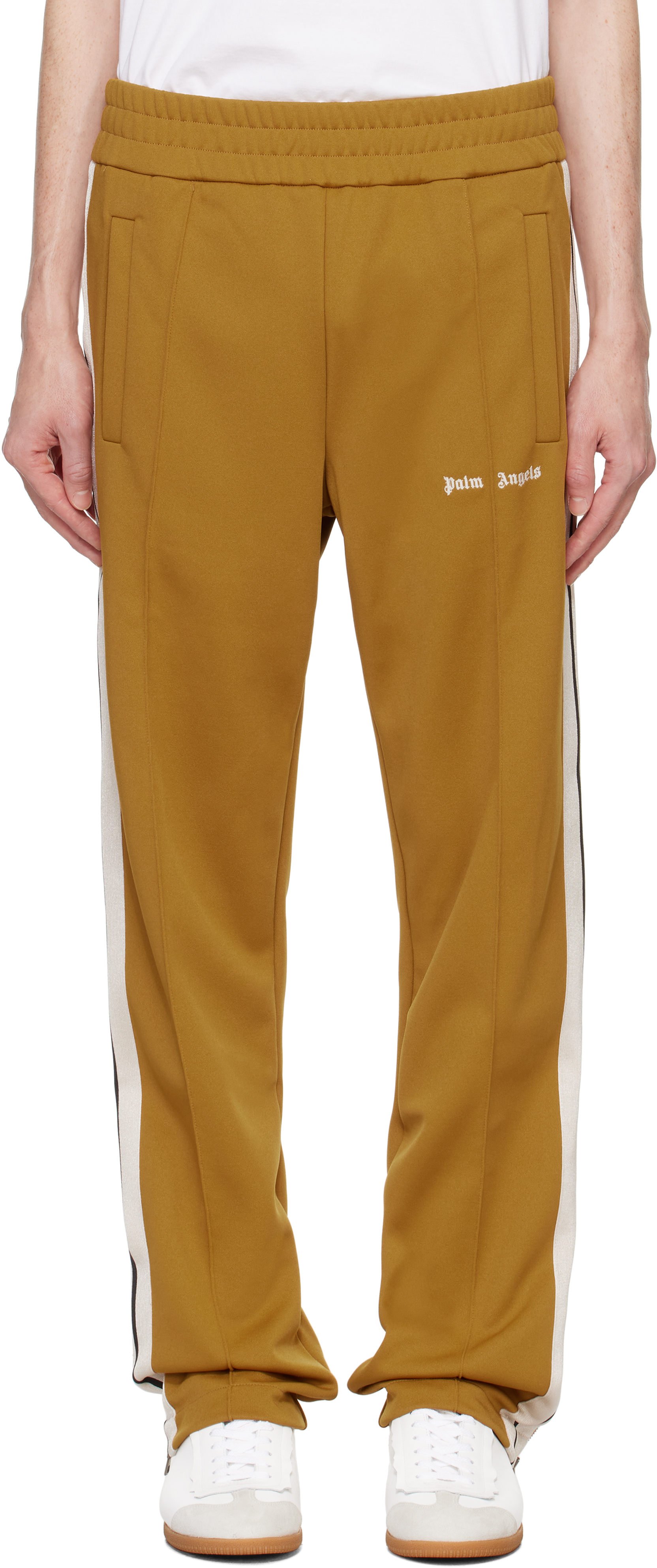 Tan Classic Logo Track Pants