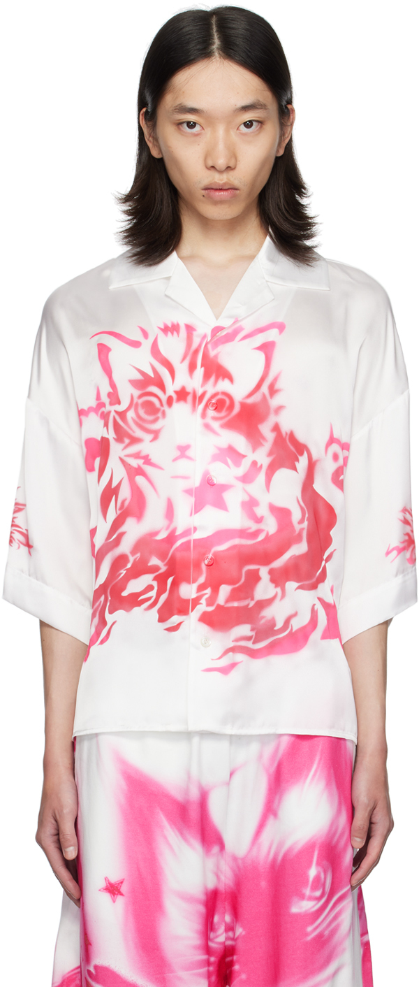 White Satin Shirt