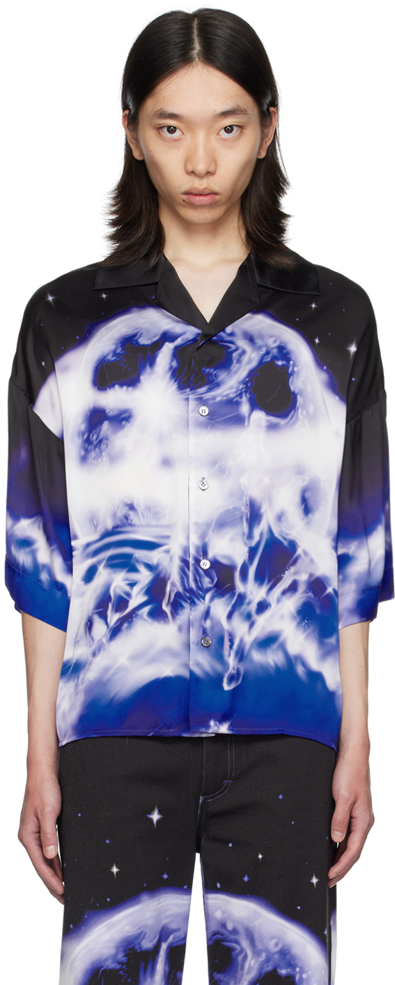 Gerrit Jacob tシャツ Blue Printed T-Shirt by Gerrit Jacob on Sale