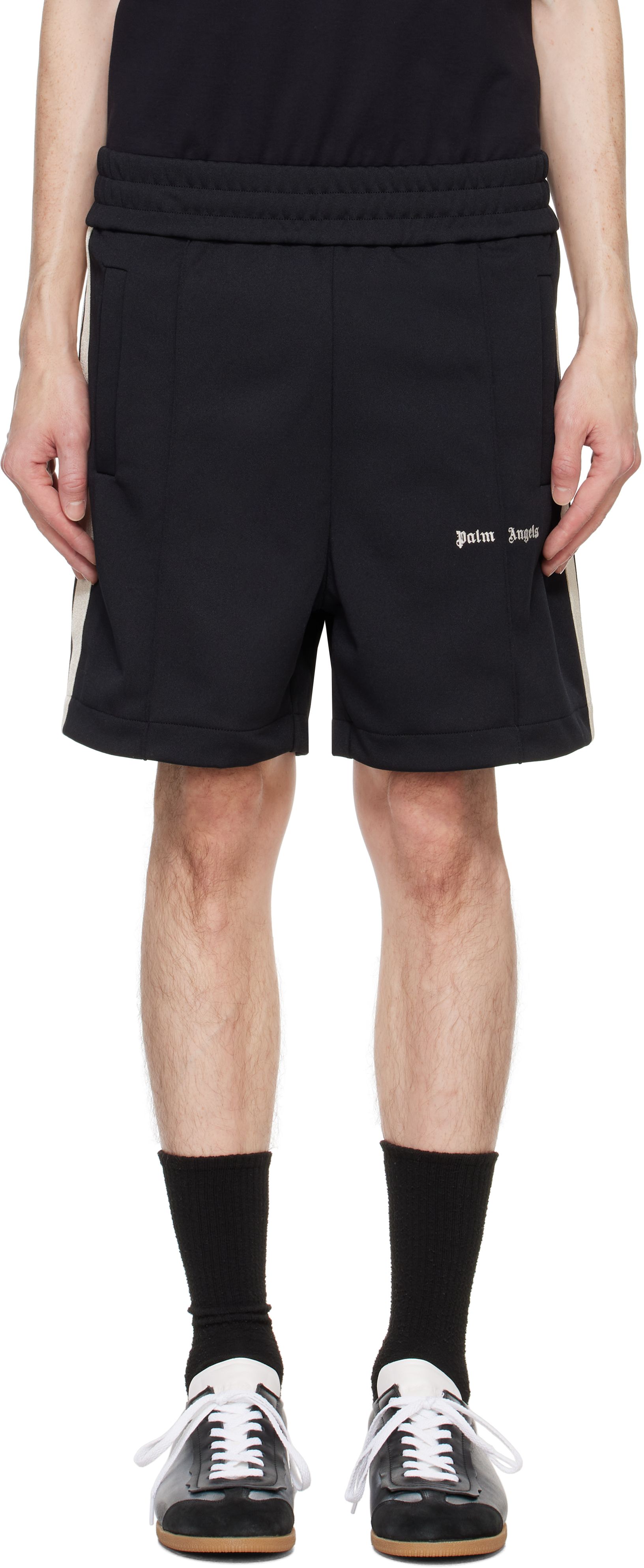 Black Classic Logo Track Shorts