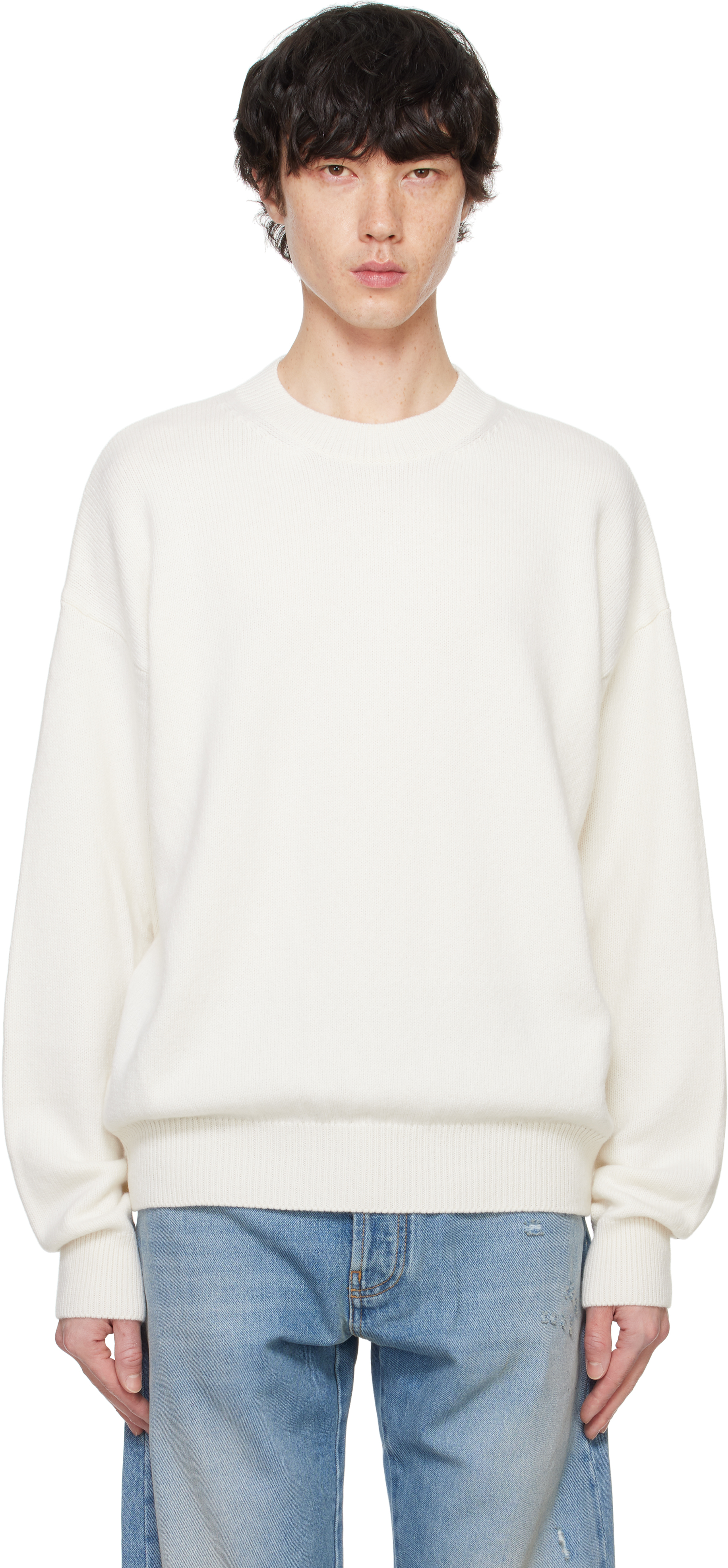 White Monogram Series Sweater