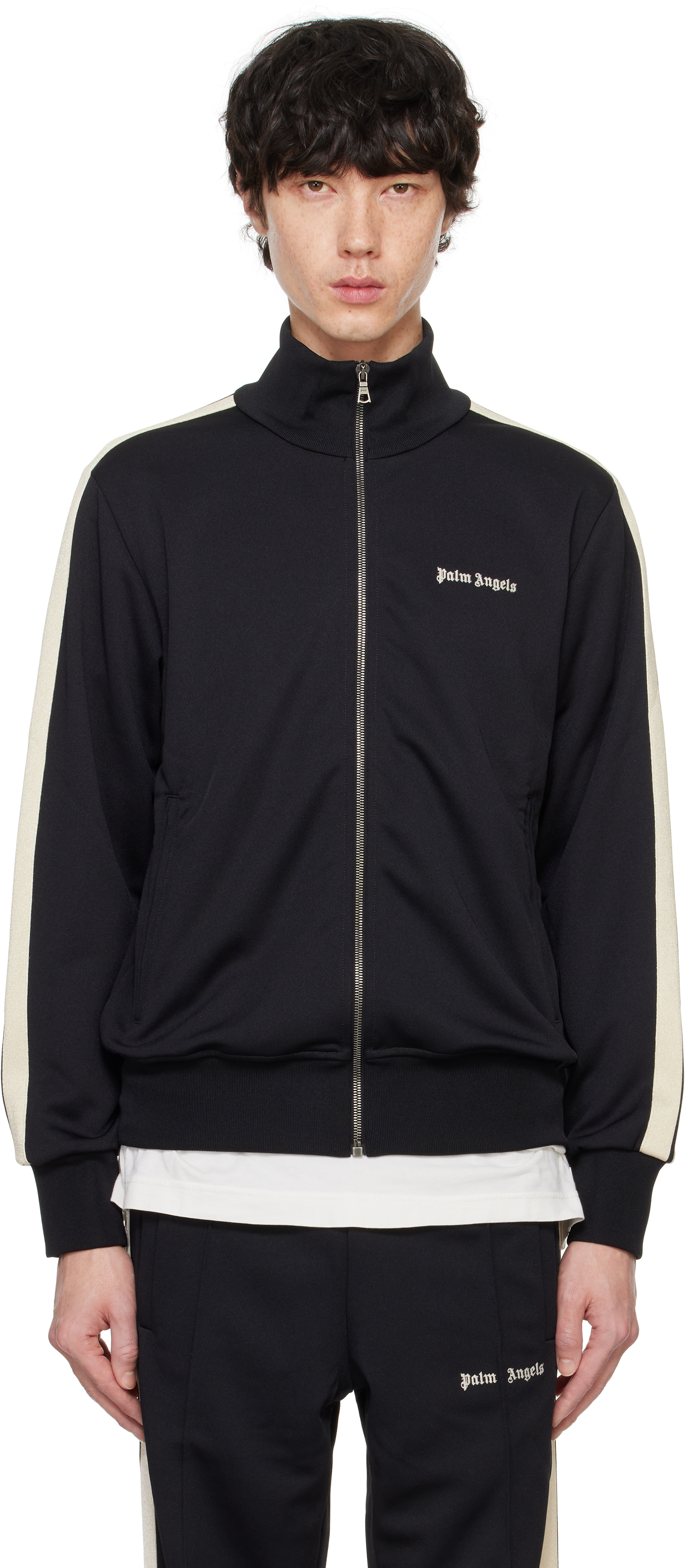 Black Classic Logo Track Jacket