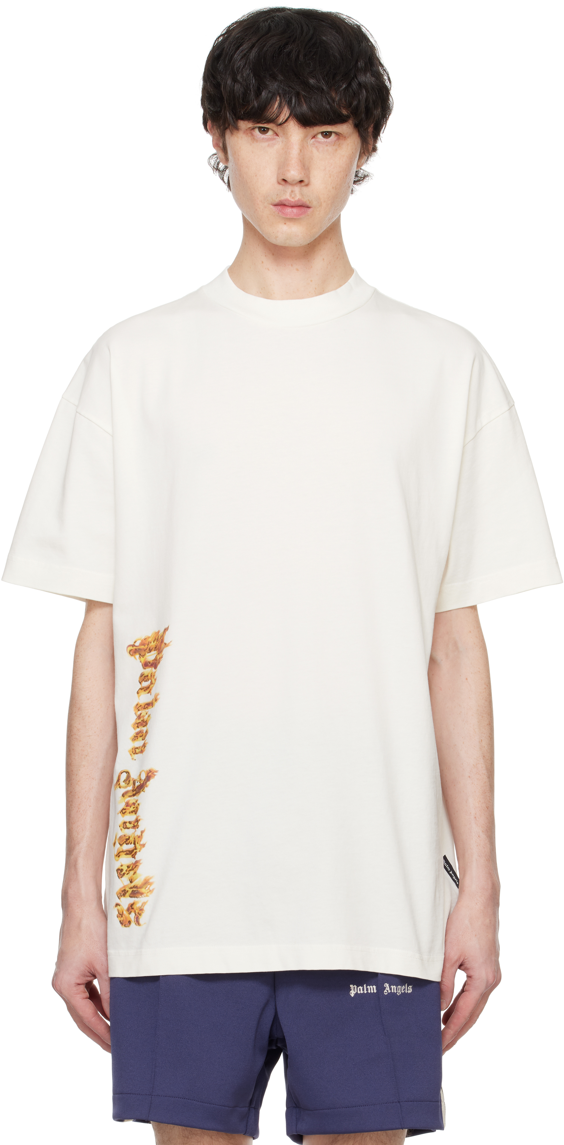 White Burning Palm T-shirt