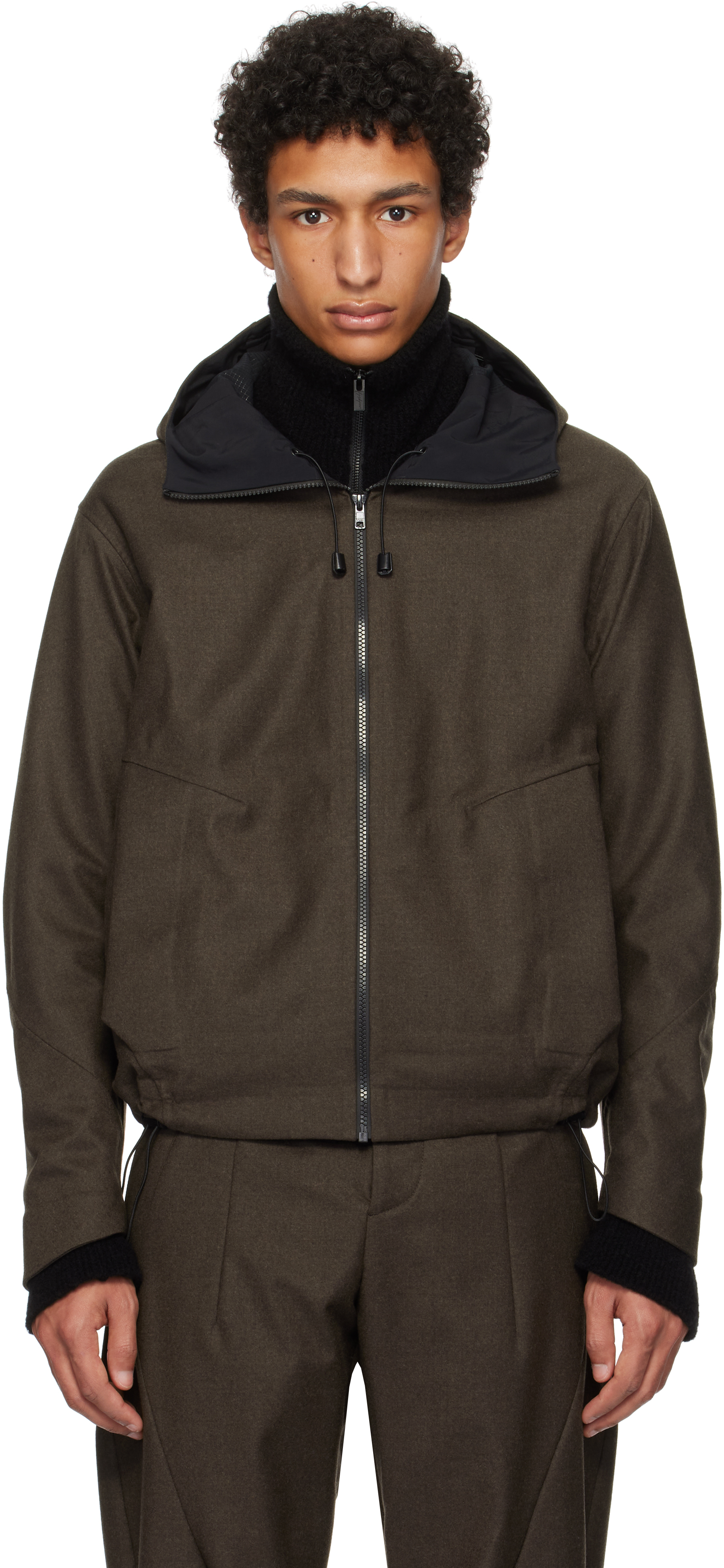 J.L - A.L _J. L - A. L_ Brown Marzotto Edition Spire Jacket