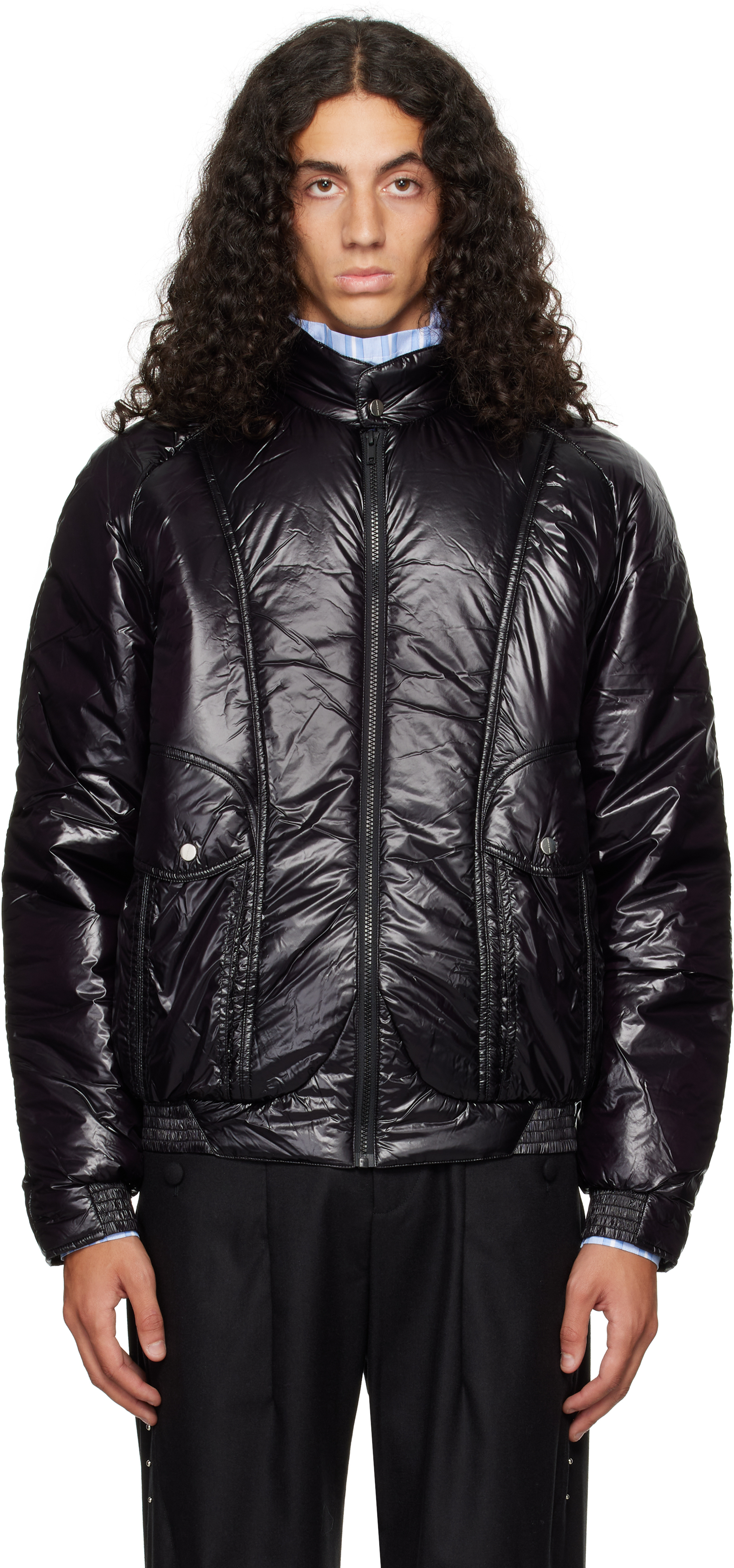 J.L - A.L _J. L - A. L_ Black Boolean Jacket