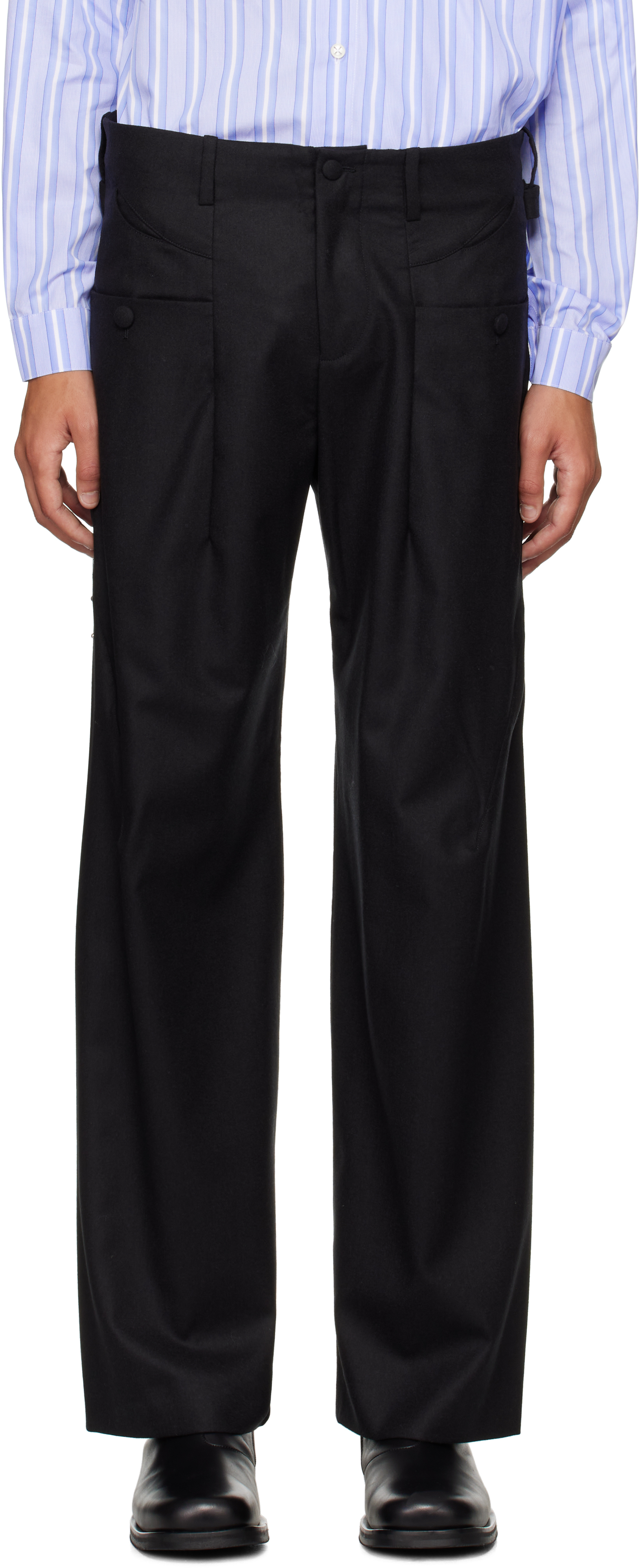 J.L - A.L _J. L - A. L_ Black Asset Trousers