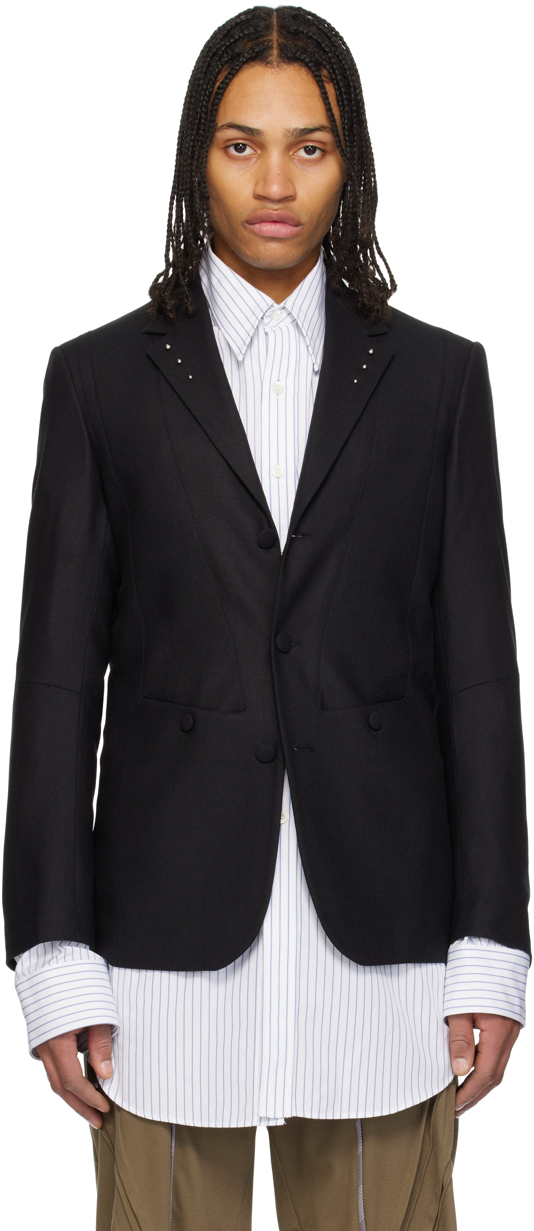 J.L - A.L _J. L - A. L_ Black Asset Blazer