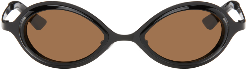 SSENSE Exclusive Black 'The Goggle' Sunglasses by Song for the