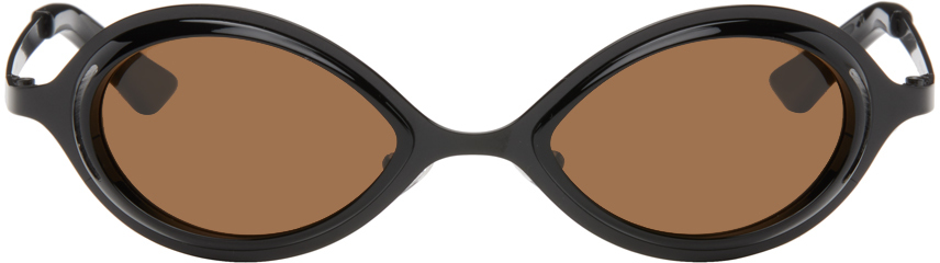 SSENSE Exclusive Black 'The Goggle' Sunglasses