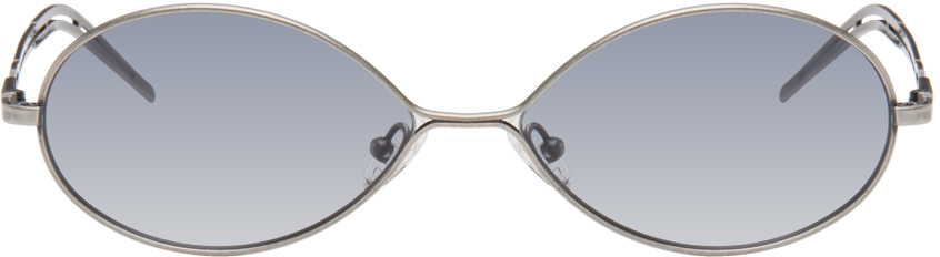 SSENSE Exclusive Silver 'The Teardrop' Sunglasses