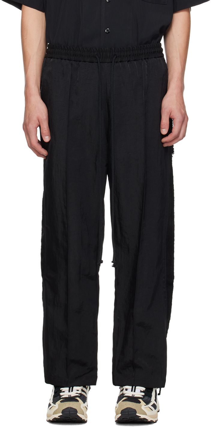 Shop Song For The Mute Black Teardrop Track Pants