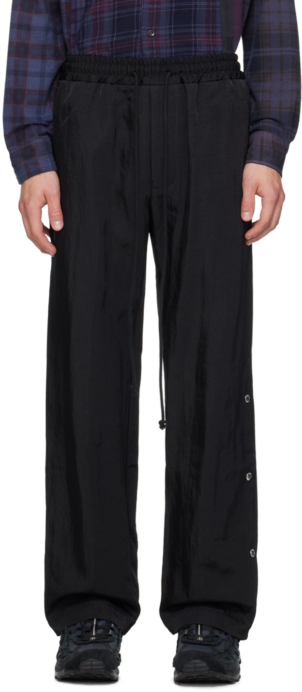 Shop Song For The Mute Black Studded Track Pants