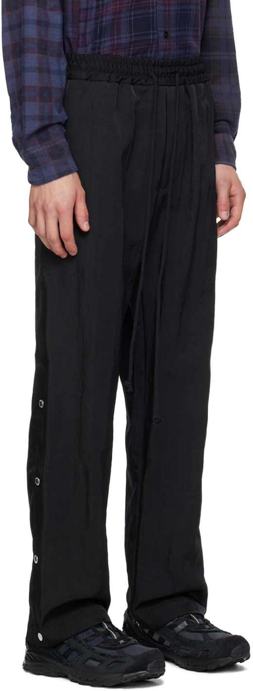 SONG FOR THE MUTE BLACK STUDDED TRACK PANTS 