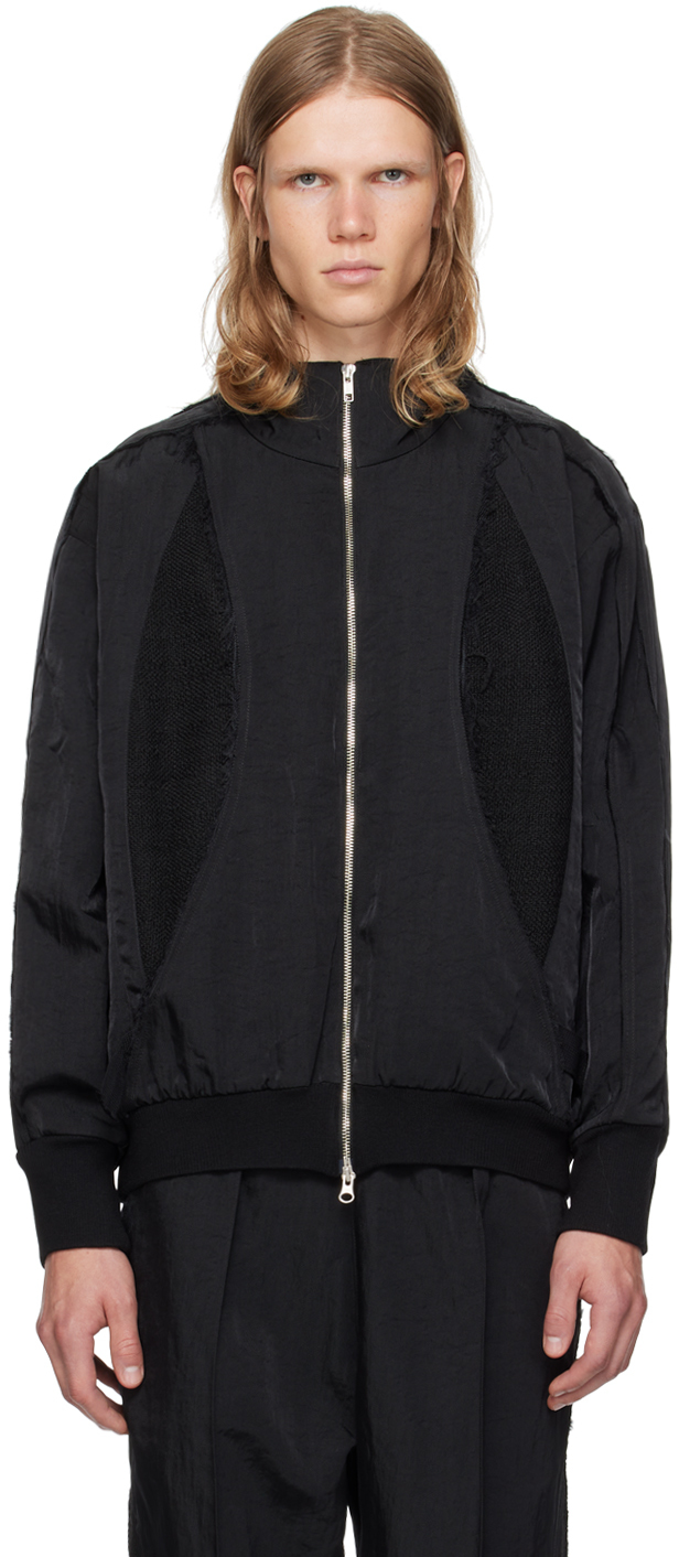 Black Teardrop Track Jacket