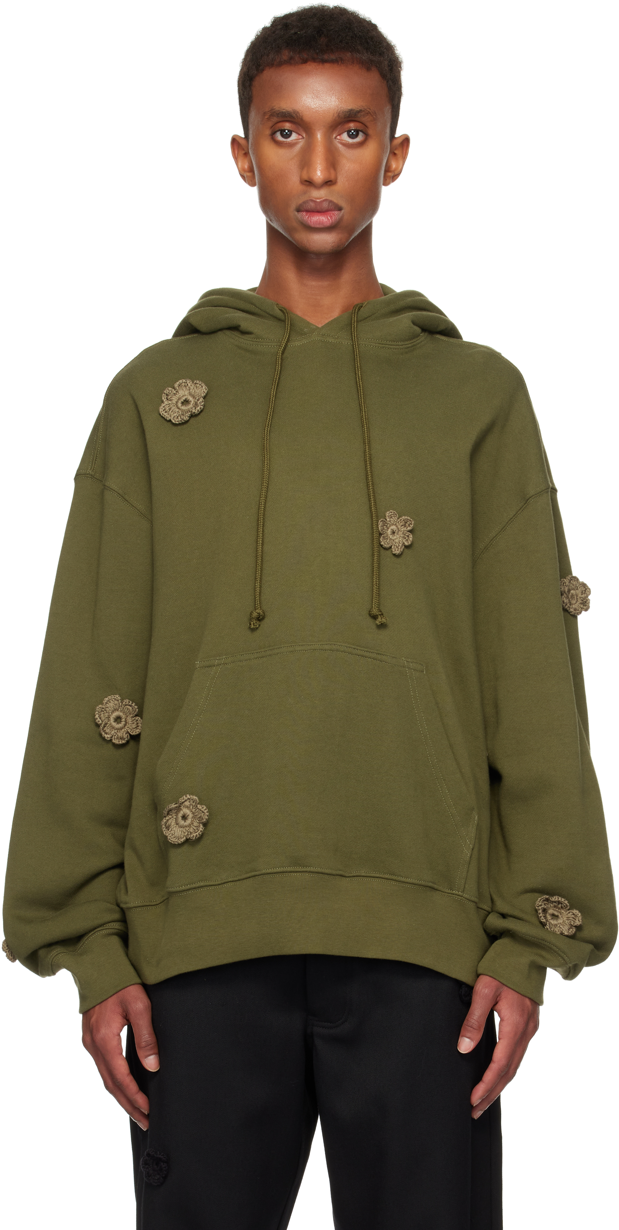 【関税込み】Song for the Mute カーキ Daisy Gym フーディ Khaki Daisy Gym Hoodie by Song for the Mute on Sale
